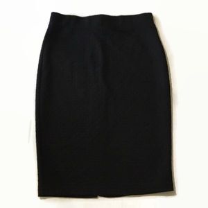 Black Textured Boom Boom Jeans Pencil Skirt Sz - M